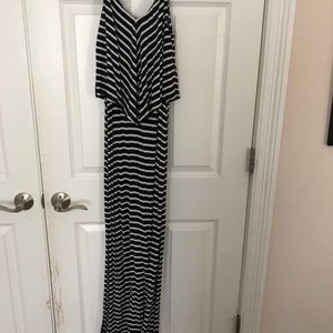 Flattering Stripped Maxi Dress